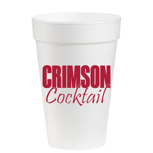 Alabama Crimson Cocktail- 16oz Styrofoam Cups