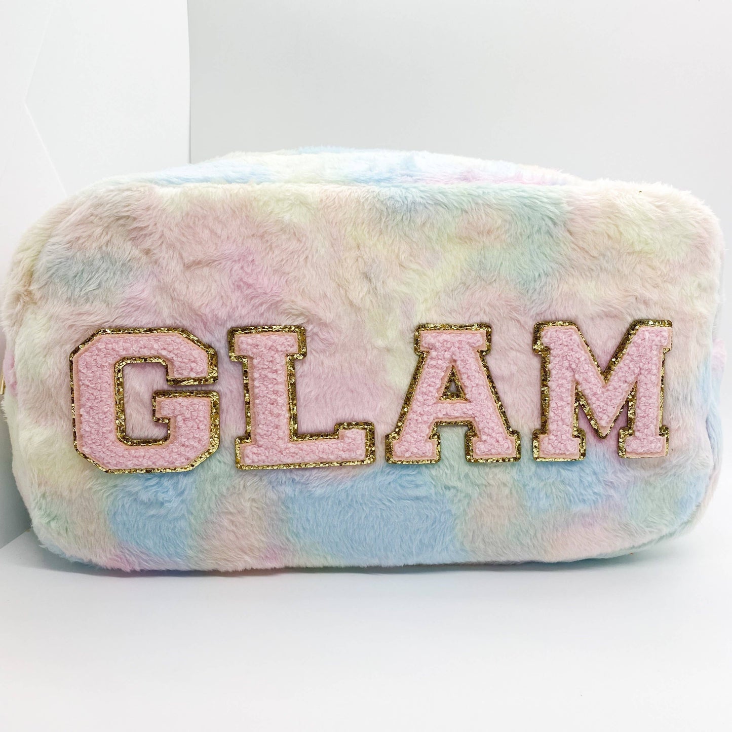 GLAM | Large Rainbow Sherpa Pouch