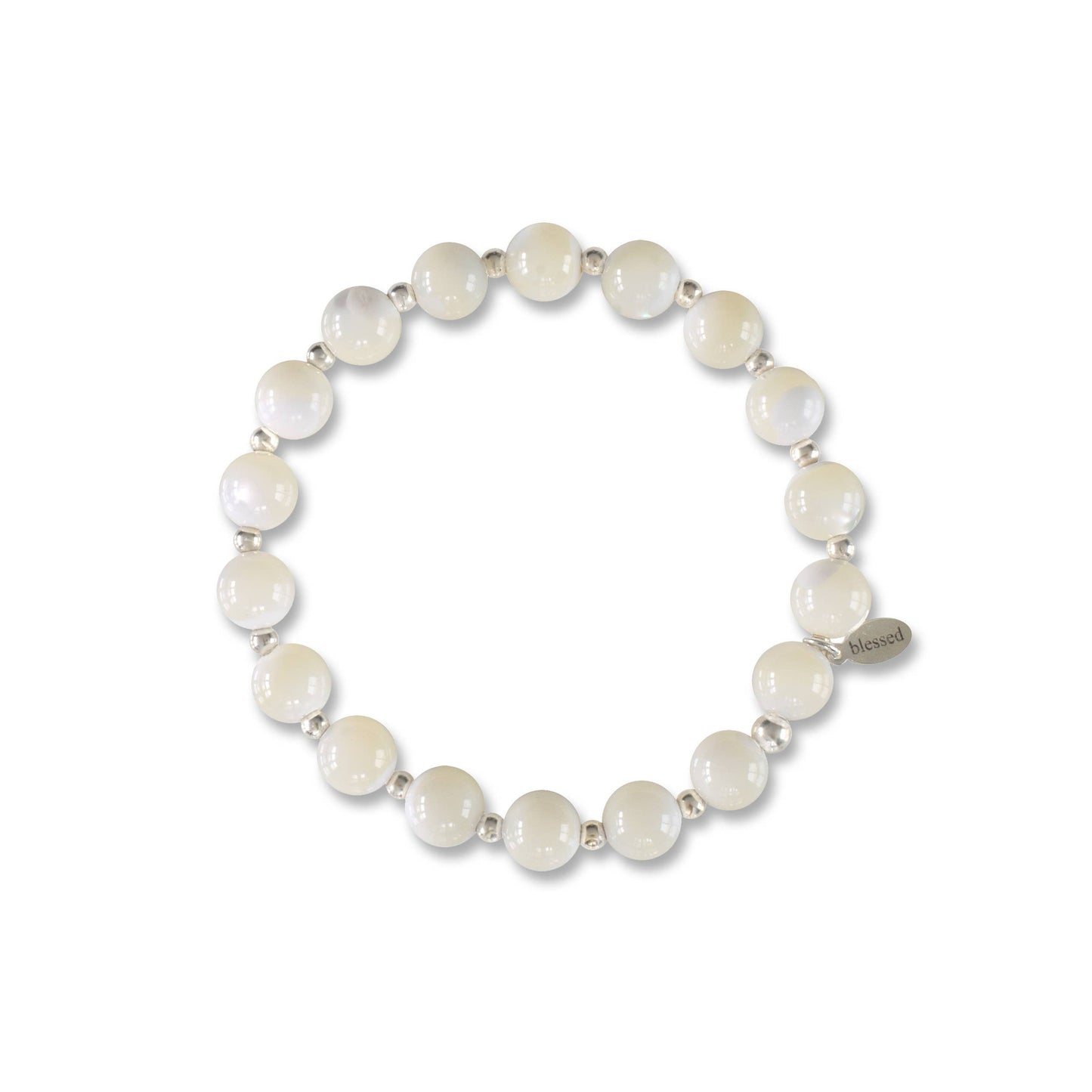 Count Your Blessings Bracelet in Mother of Pearl: L