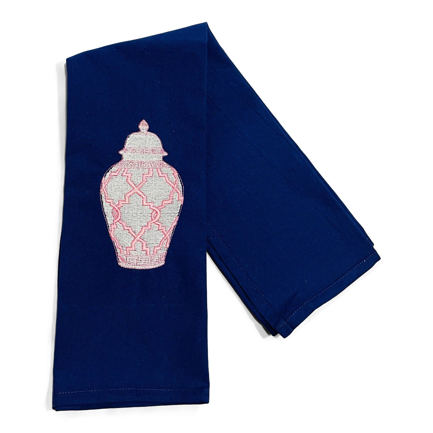 Towel - Chinoiserie Pink Ginger Jar