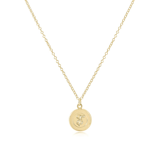 16" Necklace Gold - Respect Gold Disc
