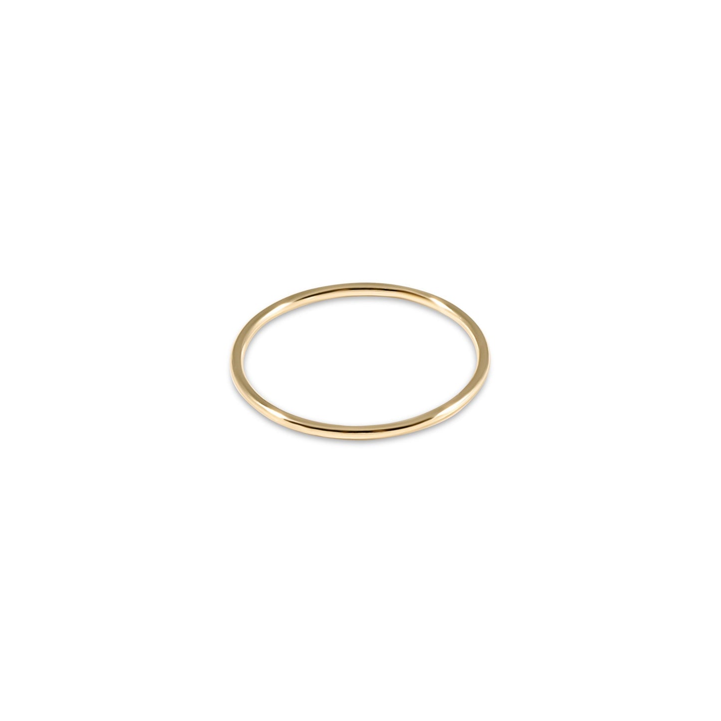 classic gold thin band ring