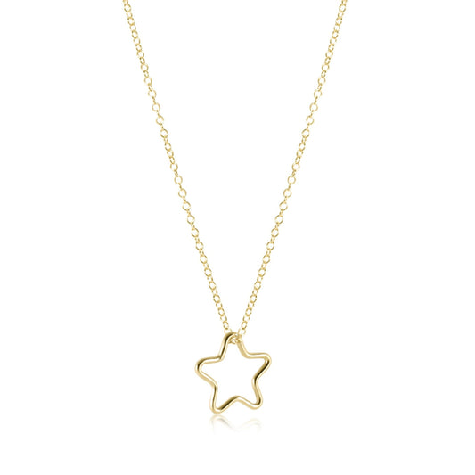 16" Necklace Gold - Star Gold Charm