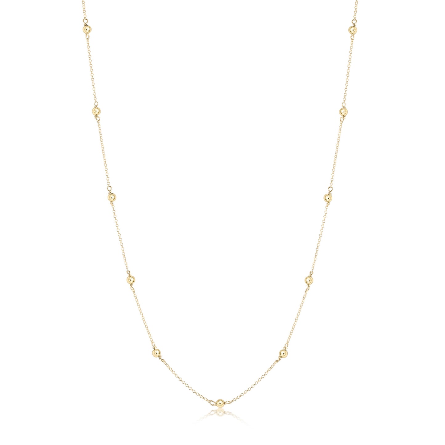 41" Necklace Simplicity Chain Gold - Bead