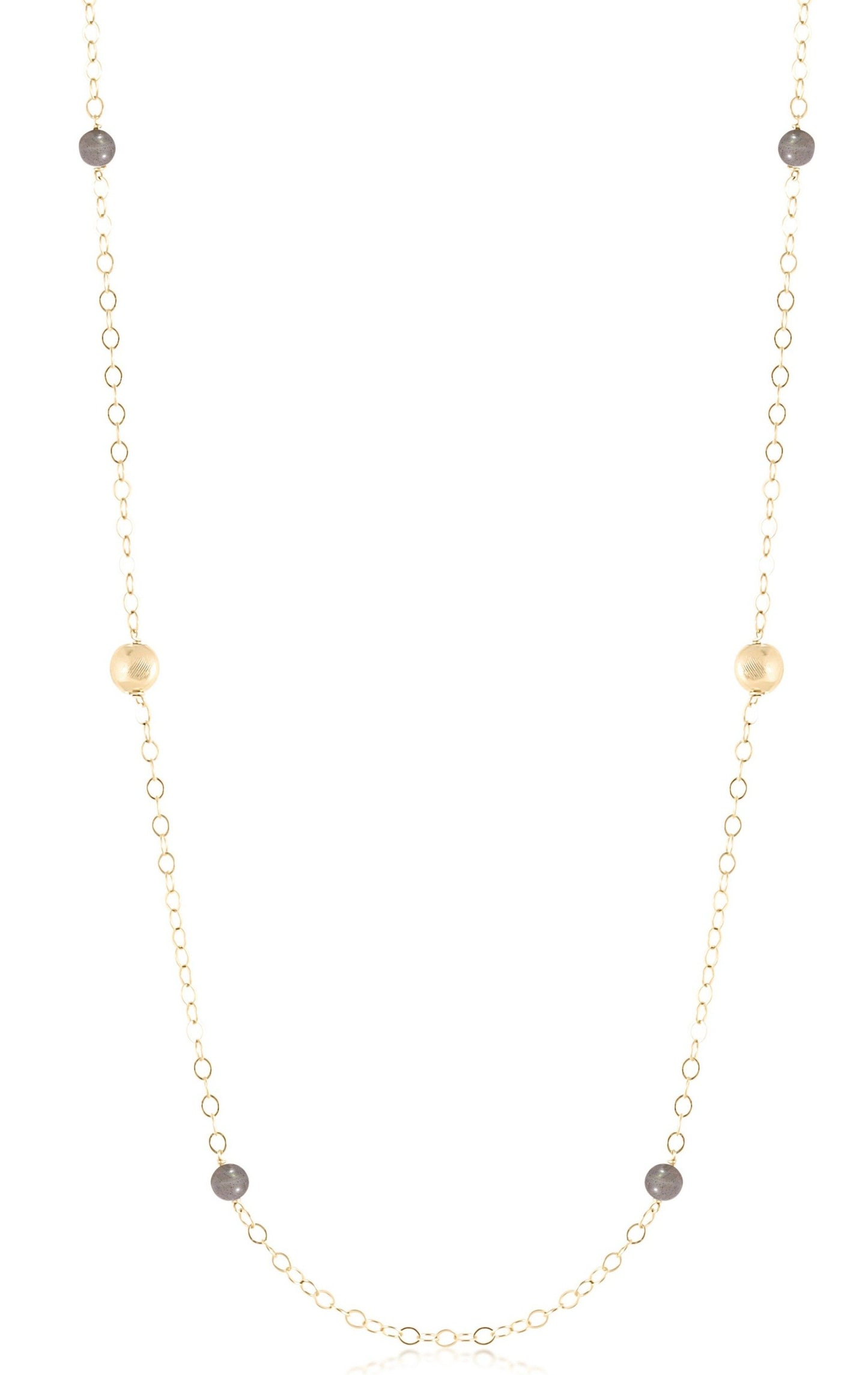 41" necklace honesty gold - gemstone