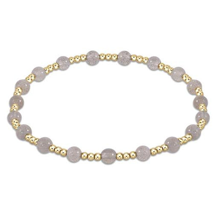 *Retiring* Sincerity Pattern 4mm Bead Bracelet - Gemstones