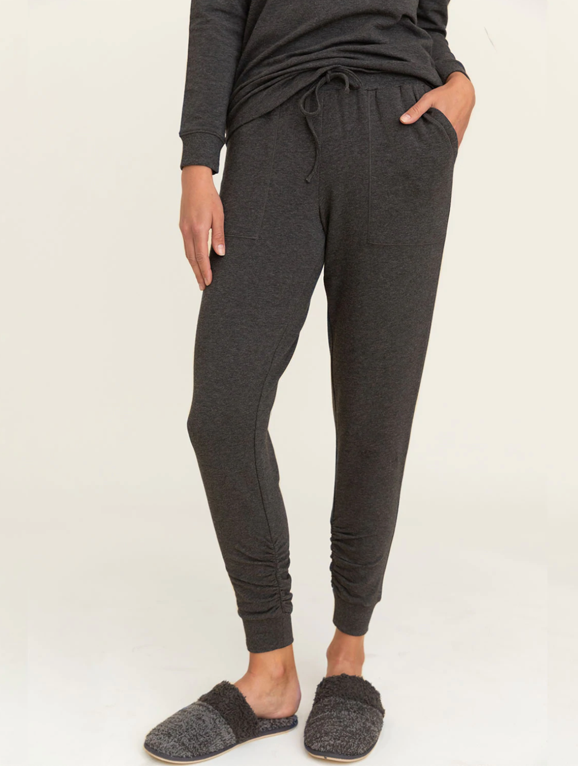 Malibu Collection Luxe Lounge Scrunch Jogger