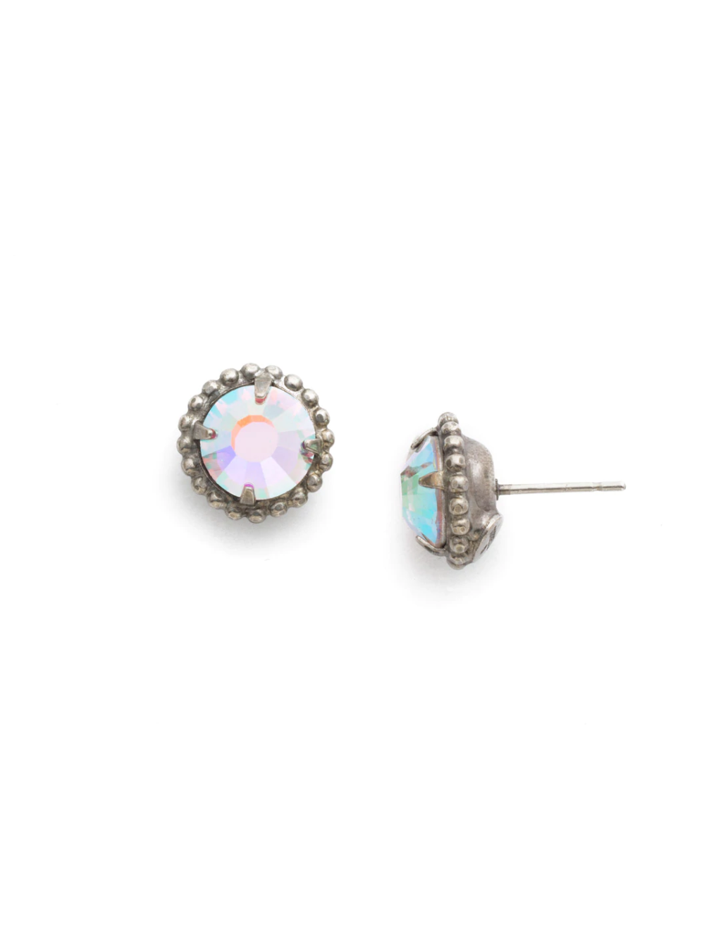 Simplicity Stud Earring - Antique Silver