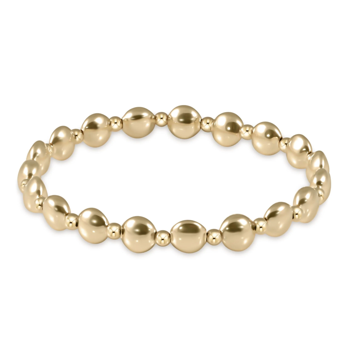 enewton Extends - Honesty Gold Grateful Pattern Bead Bracelet