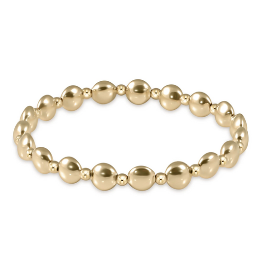 enewton Extends - Honesty Gold Grateful Pattern Bead Bracelet