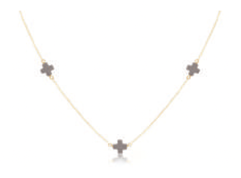Choker Simplicity Chain Gold - Signature Cross