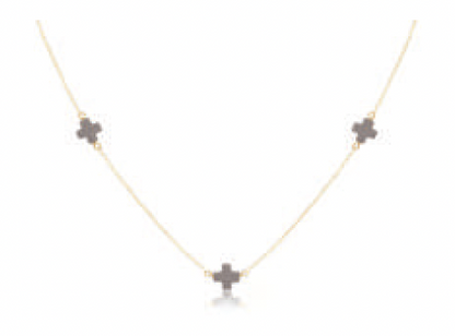 Choker Simplicity Chain Gold - Signature Cross