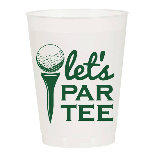 Lets Par Tee Masters Golf Ball Reusable Cup - Set of 10 Cups