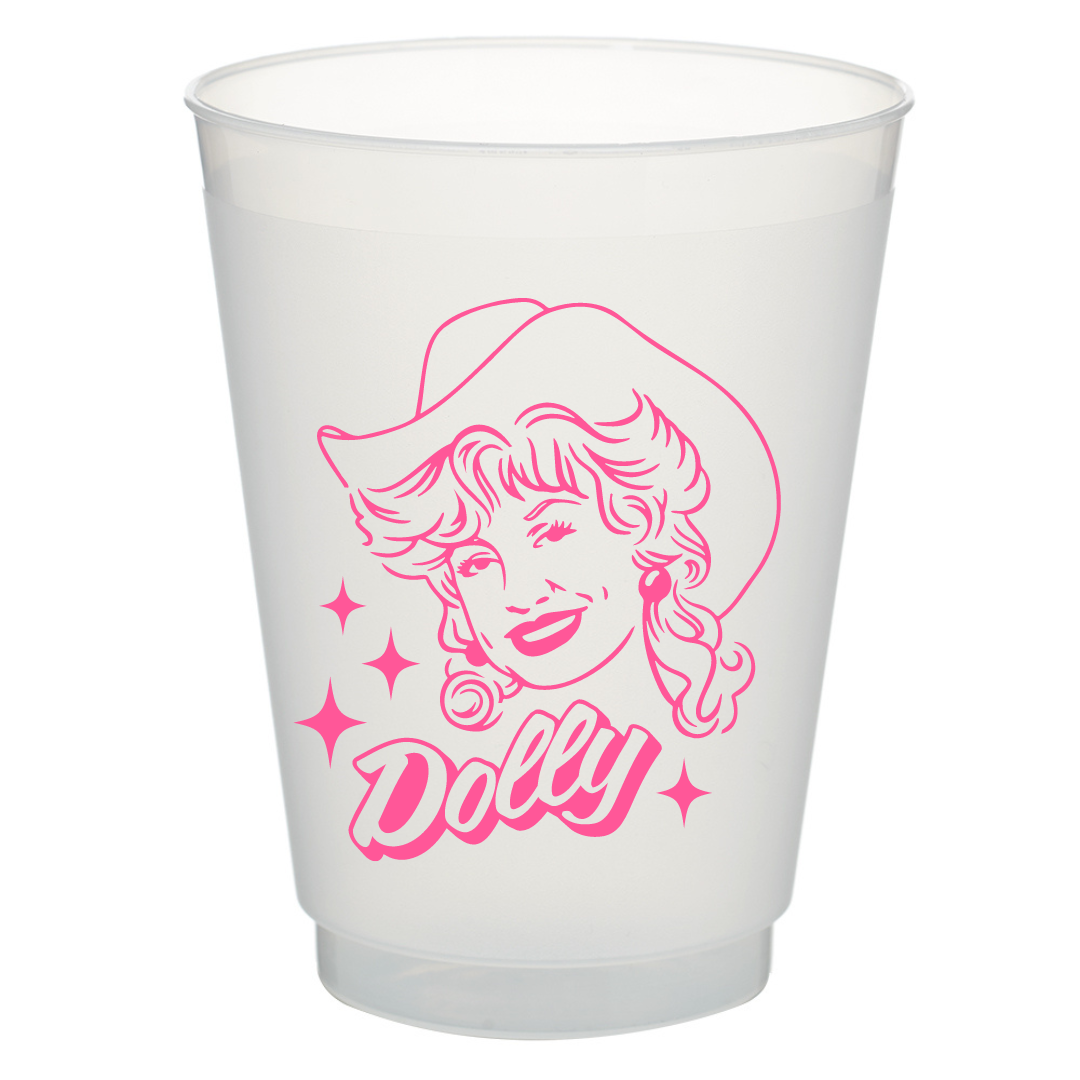 Dolly - 16oz Frost Flex Plastic Cups