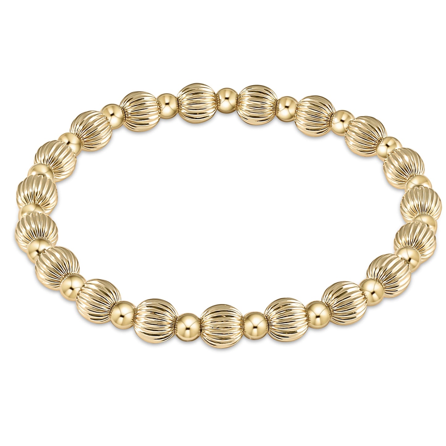 enewton Extends - Dignity Grateful Pattern Bead Bracelet - Gold