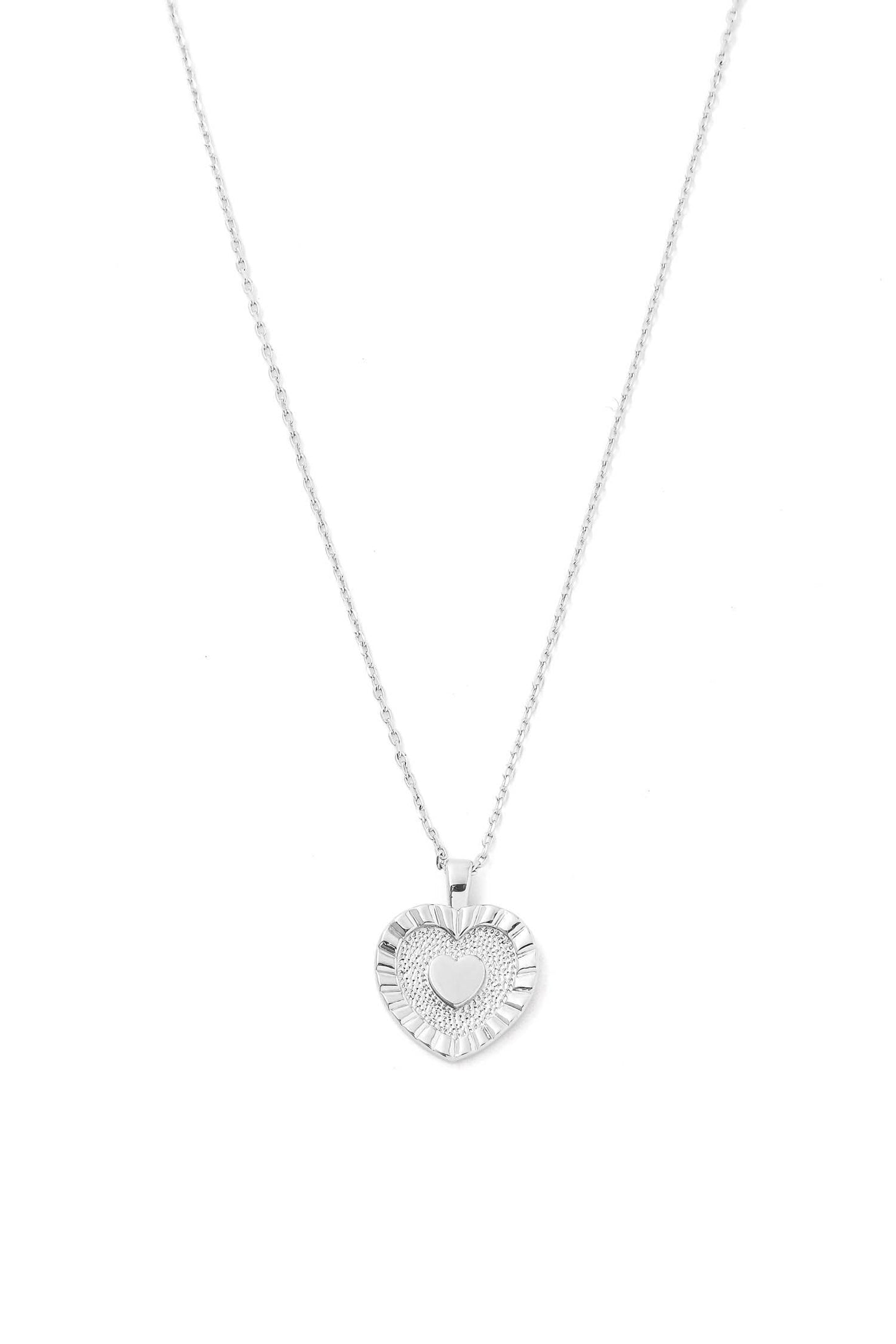 Layered Heart Pendant Necklace
