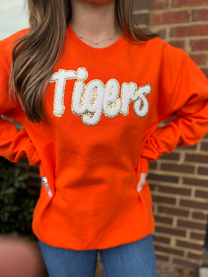 Chenille Tigers Sweatshirt