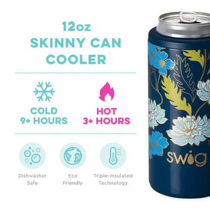 Water Lily Skinny Can Cooler (12 oz)